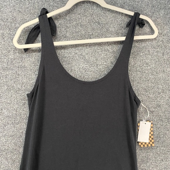 VANS Dress Womens XS Tank Black Shift Scoop Neck Sleeveless Lagenlook Casual - Picture 2 of 11